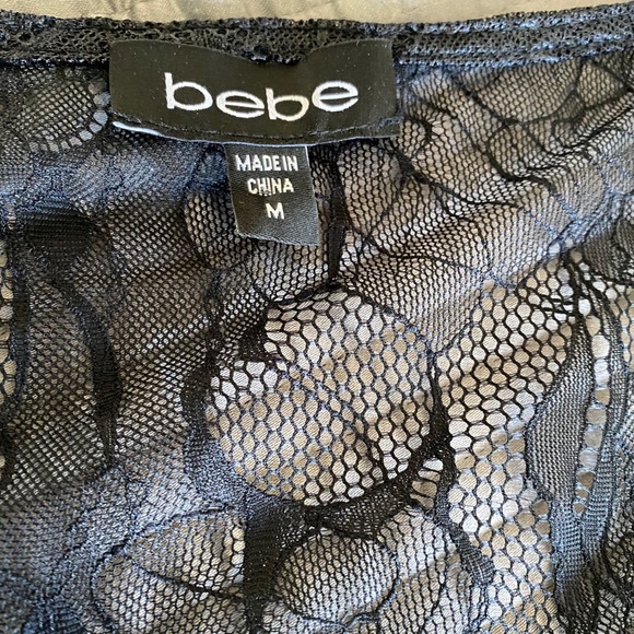 Bebe lace see thru shirt - Picture 4 of 4